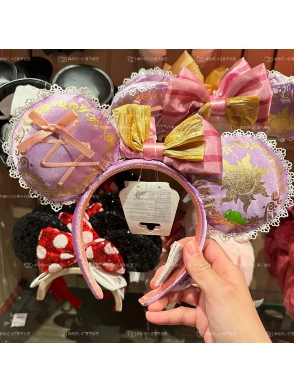 Disney.Parks Rapunzel Tangled Pascal Minnie Mickey Ears Headband NWT